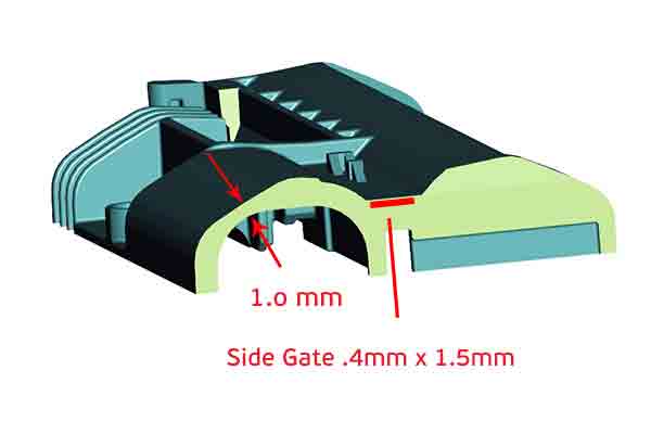 Wall thickness, Thermodyne part at Michigan CNC Machining Parts, Inc.