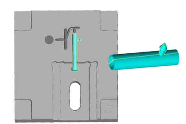 Image of parting line detail, Michigan CNC Machining Parts, Inc. DFM instruction for PIM