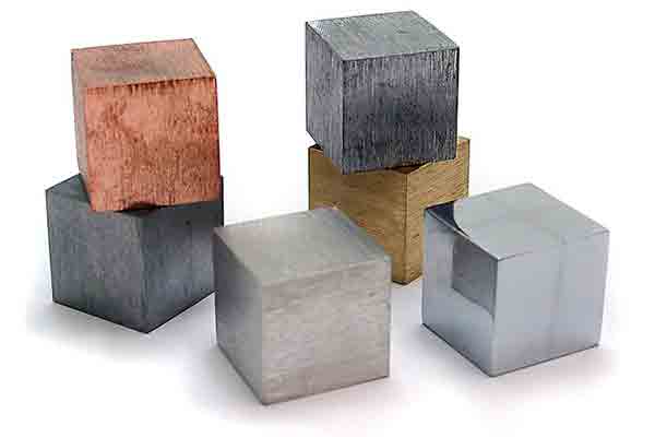 Samples of metal blanks for CNC machining at Michigan CNC Machining Parts, Inc.