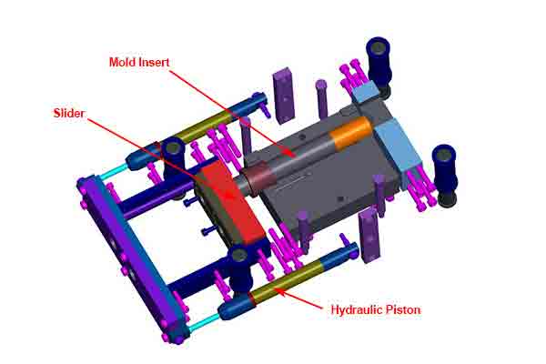 Stripper mold detail at Michigan CNC Machining Parts, Inc.