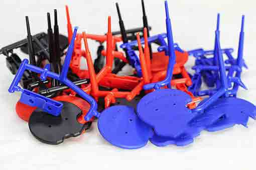 Snuffmaster plastic parts and sprues at Michigan CNC Machining Parts, Inc.