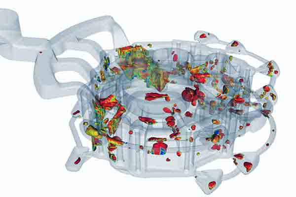 Software modeling of PDC micropores