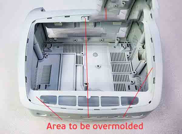 Partial pattern to be overmolded at Michigan CNC Machining Parts, Inc.