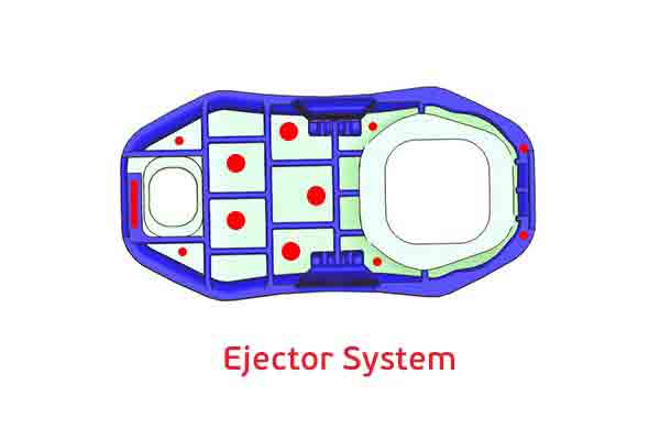 PEEK part for thermodyne, ejector system, Michigan CNC Machining Parts, Inc.