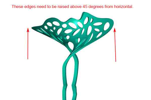 Close-up of 3D CAD edge detail