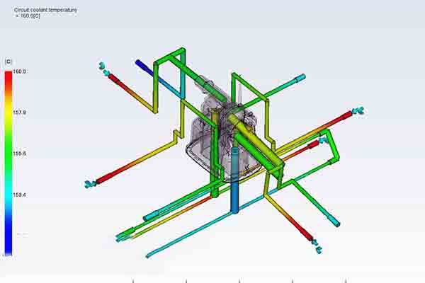 Thermal image of water coolant temperature, nedap case study