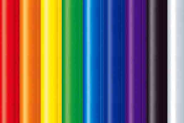 Multi-colored acrylic tubes
