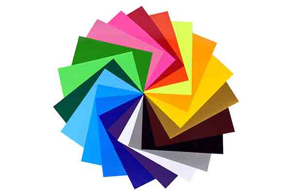 Sample of color wheel