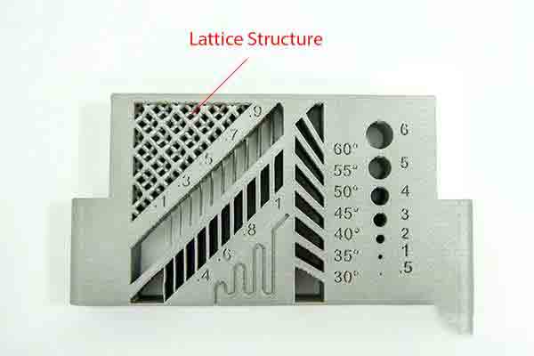 Detail of 3D printed lattice