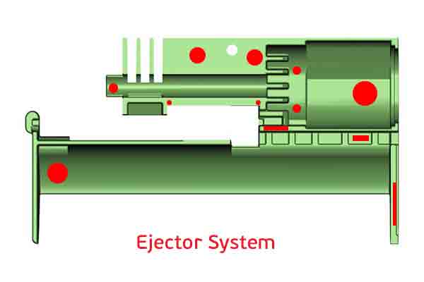 Ejector system, PPSU at Michigan CNC Machining Parts, Inc.